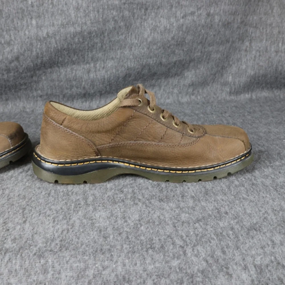 Dr. Martens John Shoes Mens Size 12 Brown Leather Lace Up Casual Sneakers